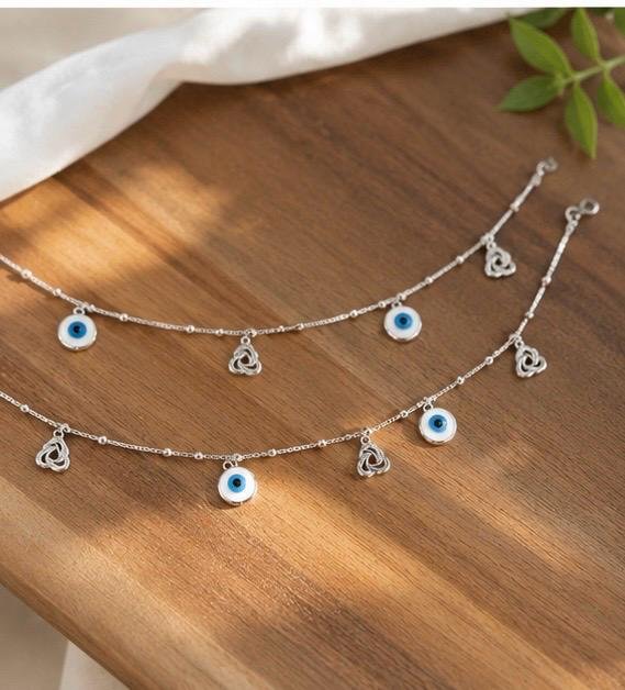 Silver anklets