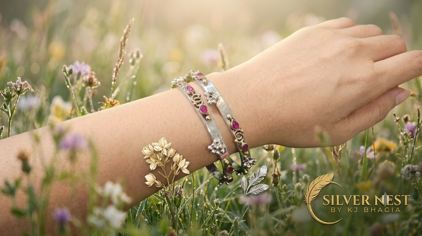 Silver bangles