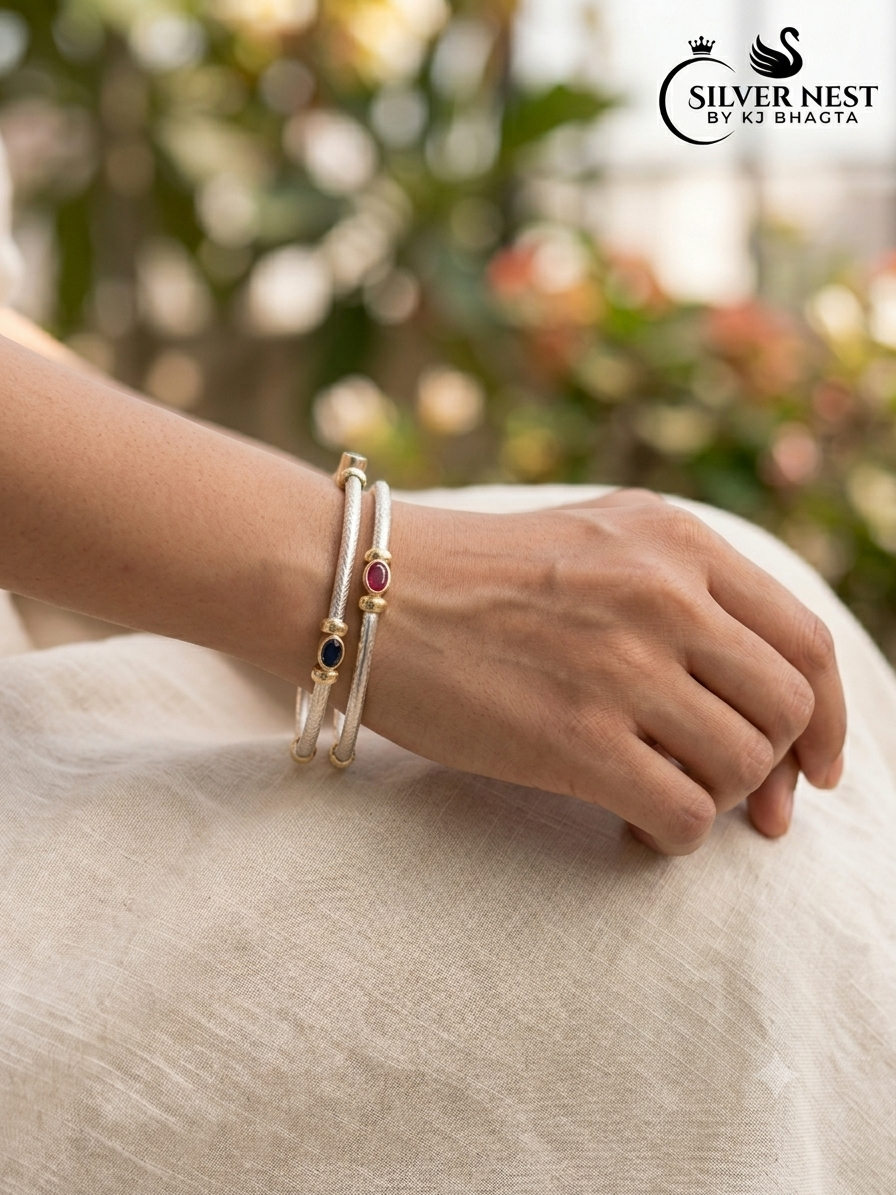 Silver bangles