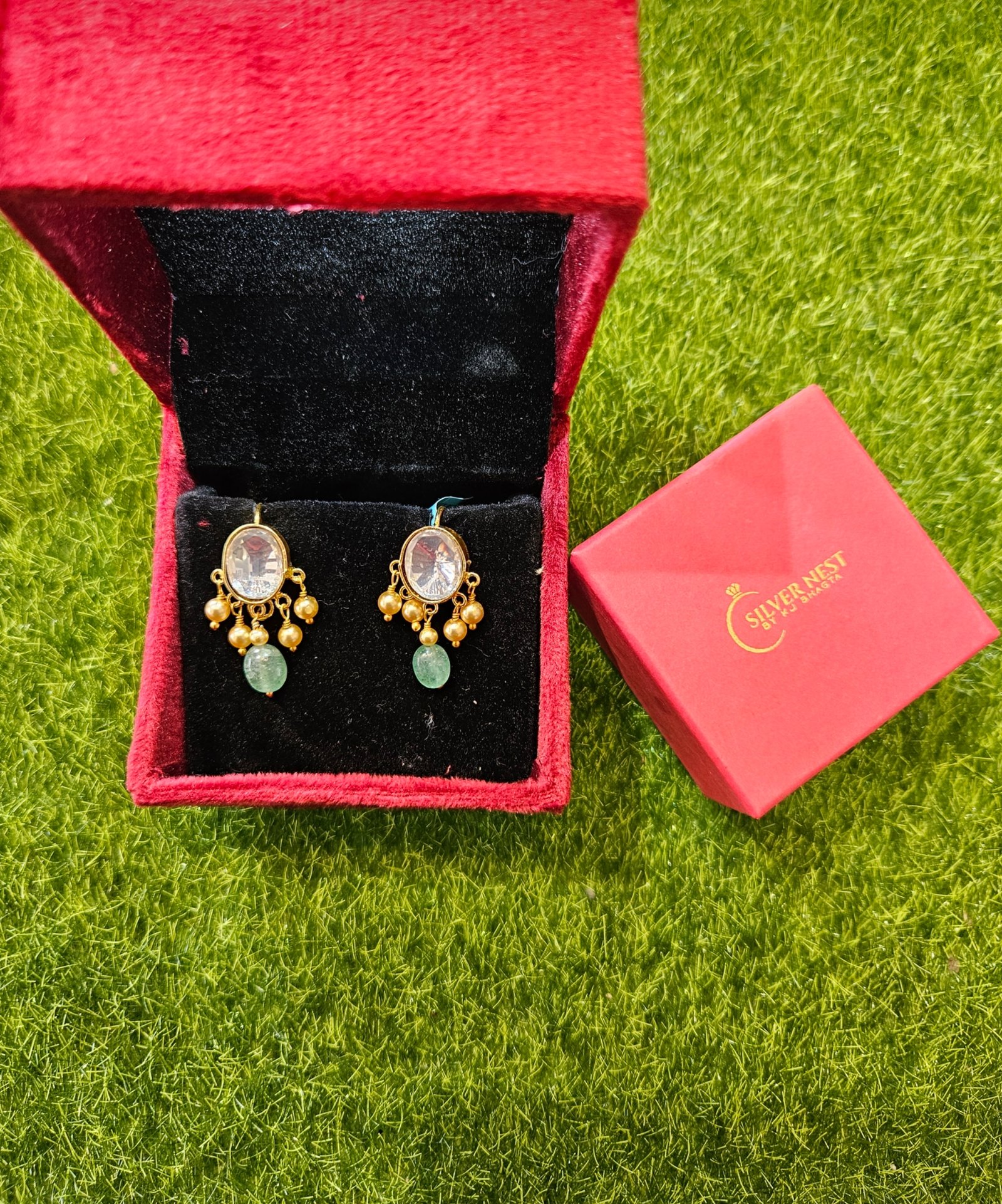 Silver gold plated earrings (hanging)