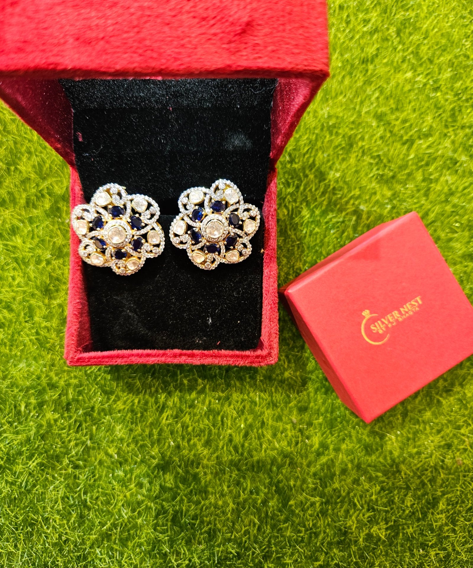 Silver gold plated earrings (hanging)