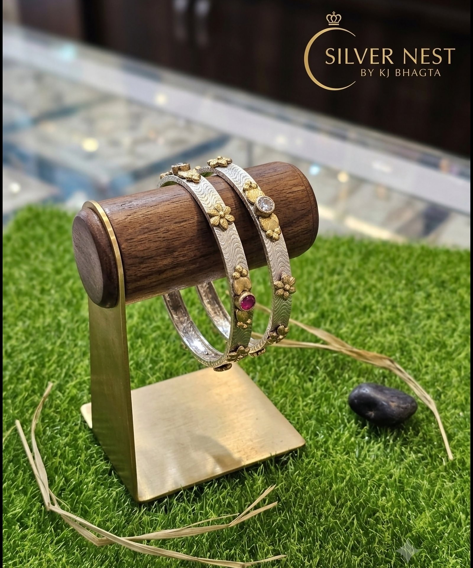 Silver bangles